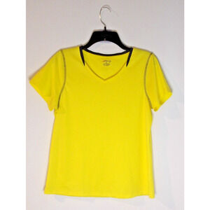 BCG Short Sleeve Athletic‎ Workout Top Size M /Yellow Semi Fitted Tee